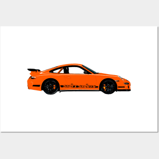 Pumpkin Racer – 997 GT3 RS Inspired Posters and Art